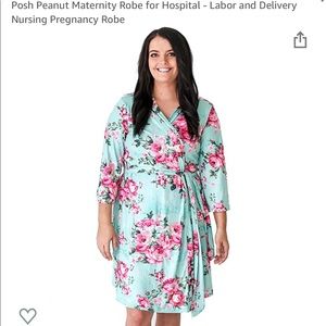 Posh peanut robe, swaddle and headband